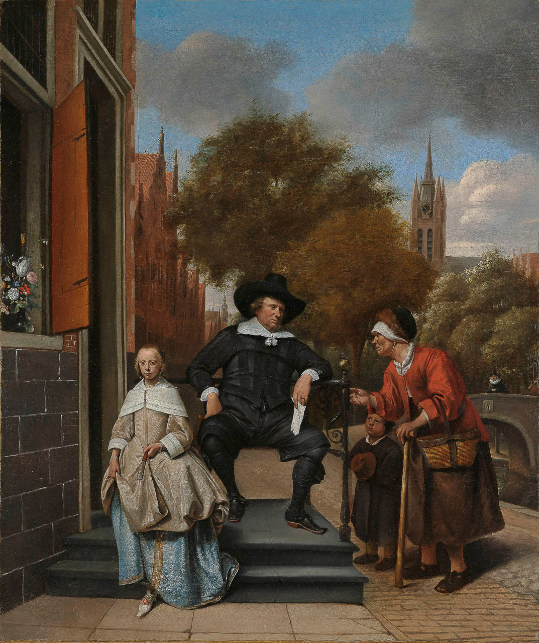 De burgermeester van Delft en zijn dochter Jan Havicksz Steen