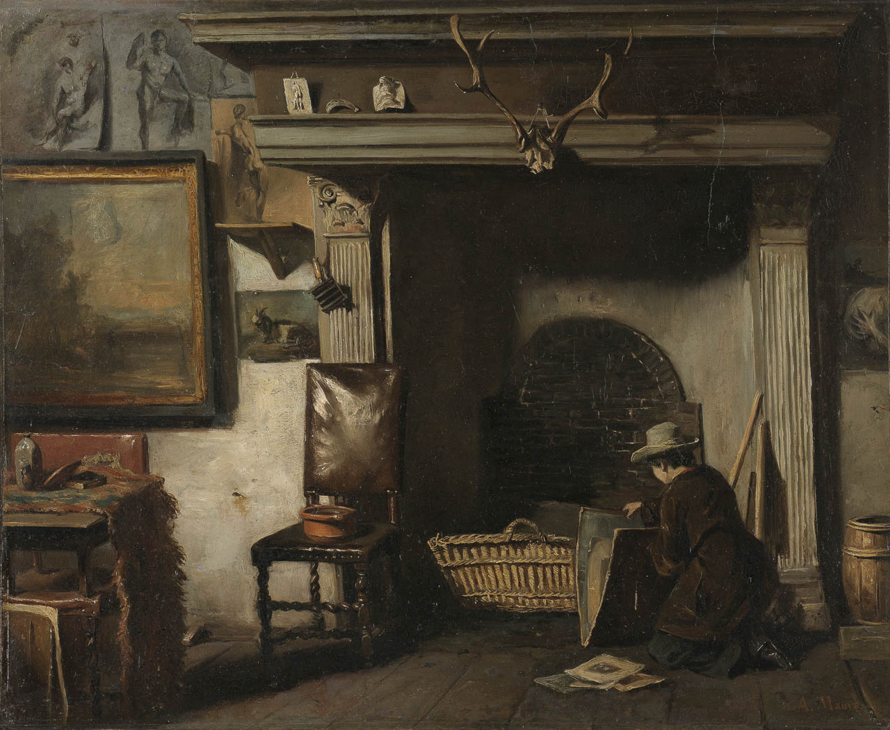 Het Atelier van Haarlemse schilder Pieter Frederik van Os