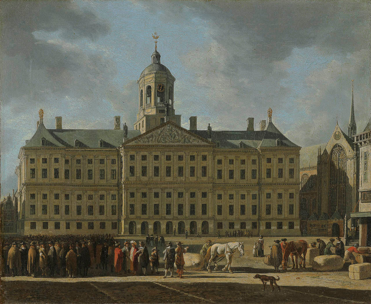 Het stadhuis op de Dam in Amsterdam